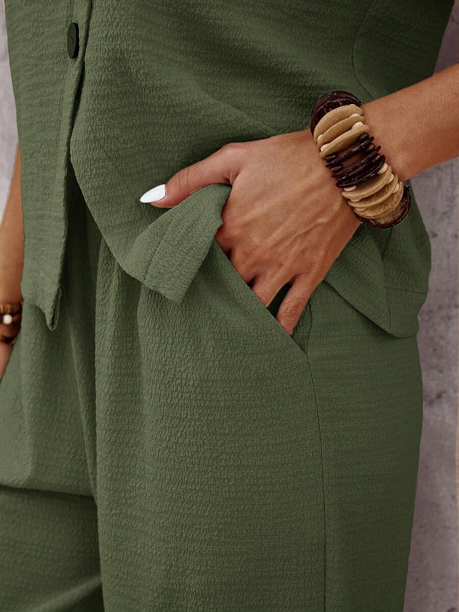 Conjunto Aurora Verão Blusa e Calça Casual