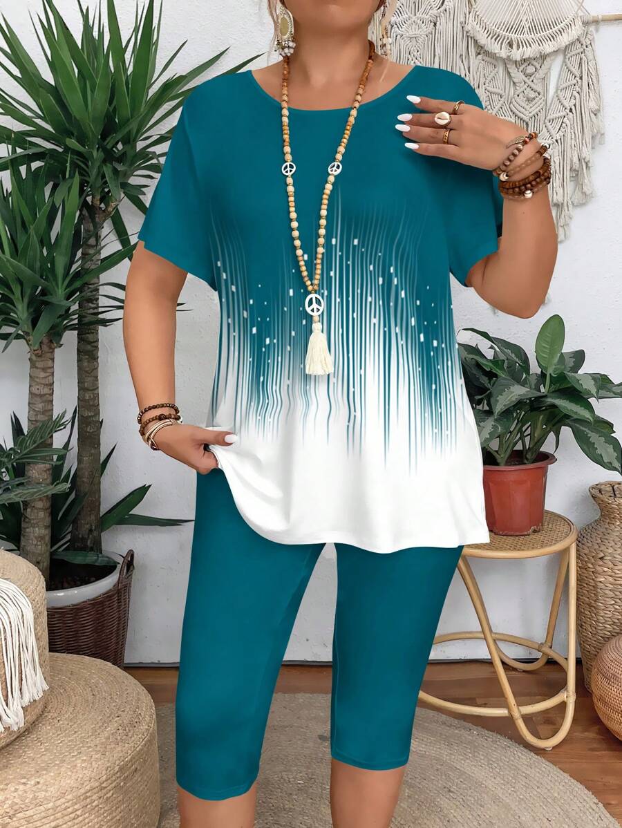 Conjunto Luna Casual Verão Camiseta e Legging