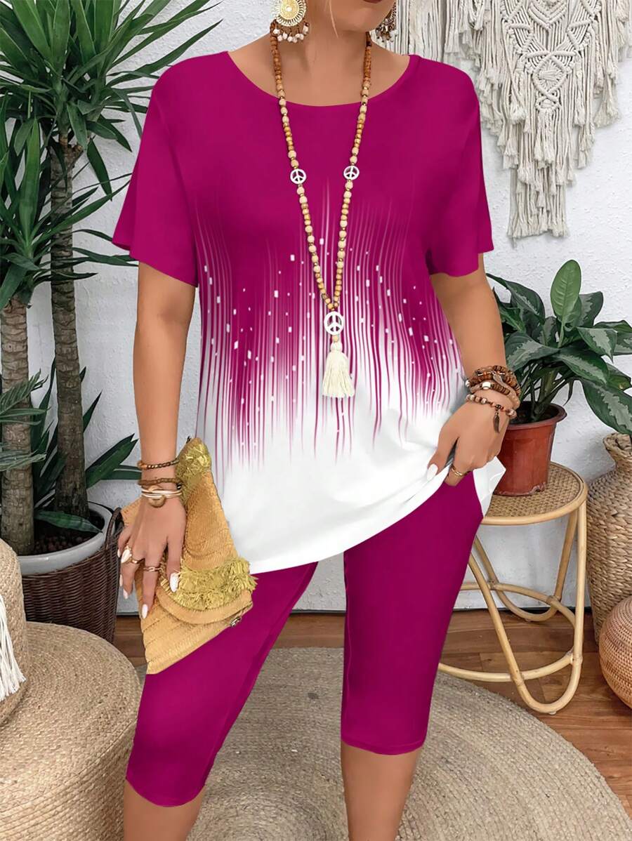 Conjunto Luna Casual Verão Camiseta e Legging