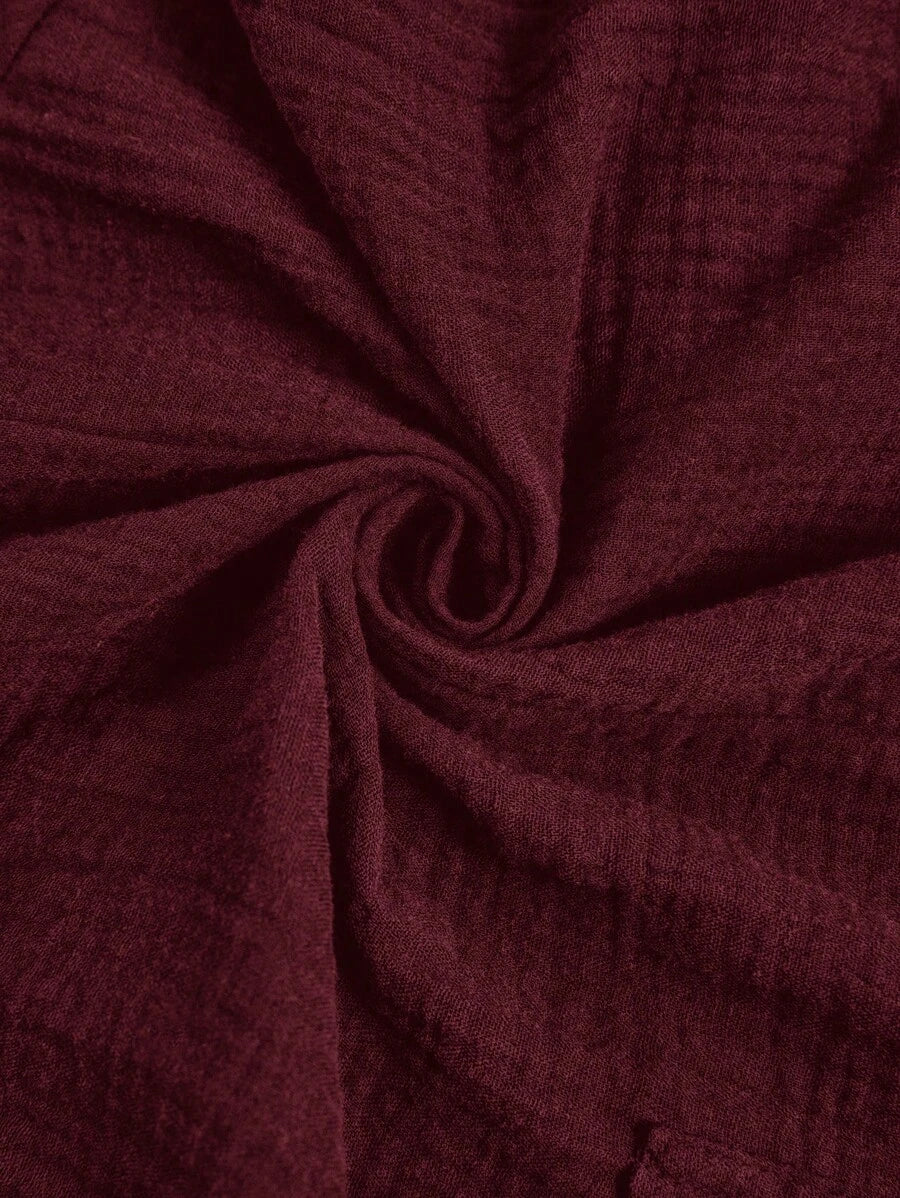 Macaquinho Laura Casual Jacquard Decote V