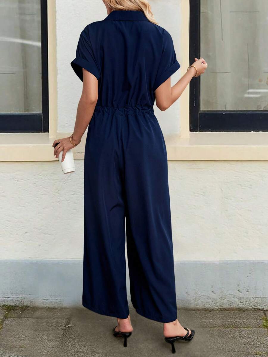 Macacão Aurora Casual Cintura Amarrada