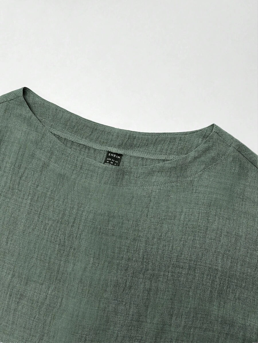 Conjunto Serena Top Curto e Saia Mini