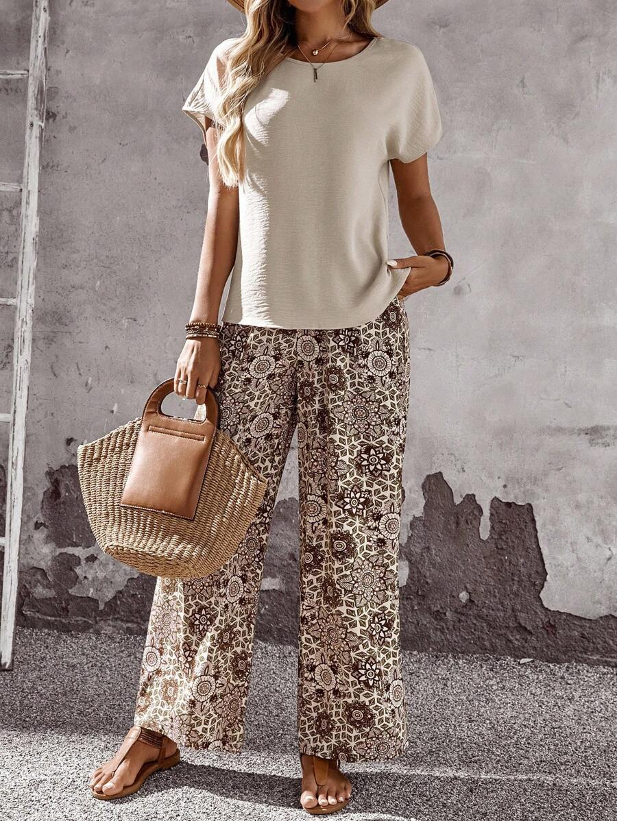 Conjunto Serena Casual Elegante Outono