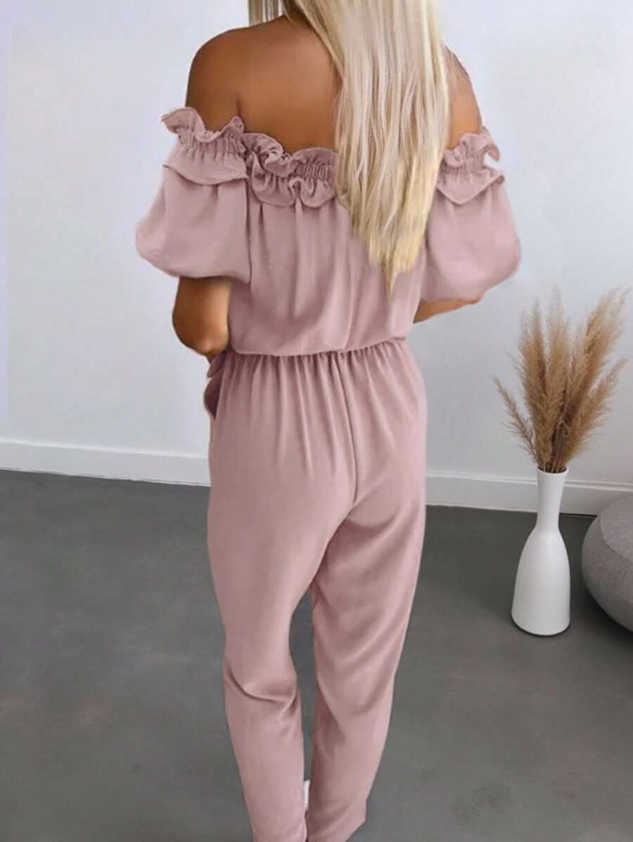 Macacão Inawly Ombro a Ombro Verão Casual