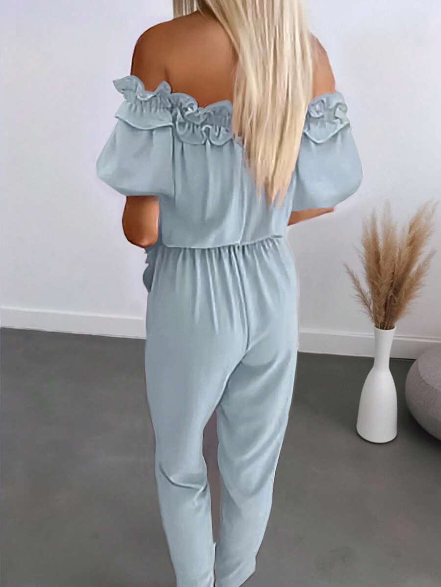 Macacão Inawly Ombro a Ombro Verão Casual