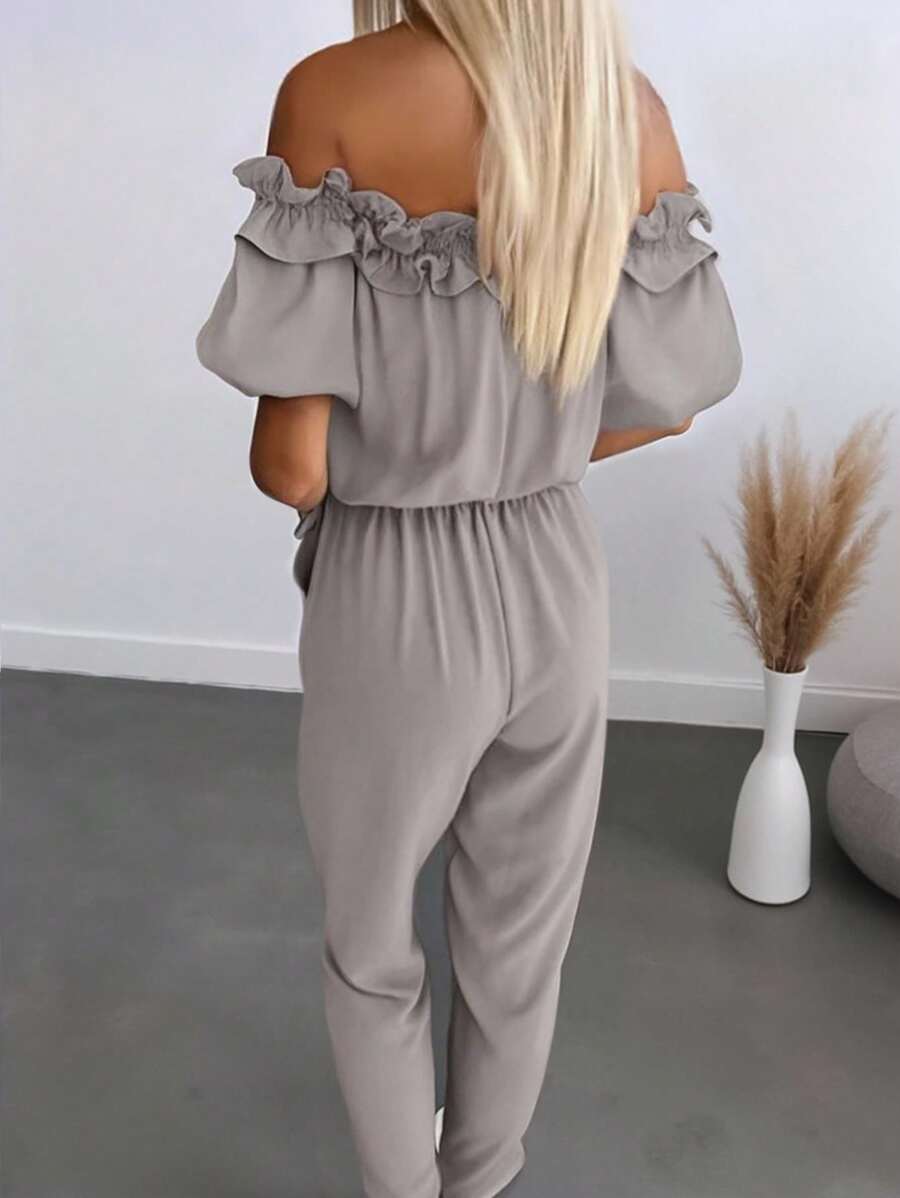 Macacão Inawly Ombro a Ombro Verão Casual