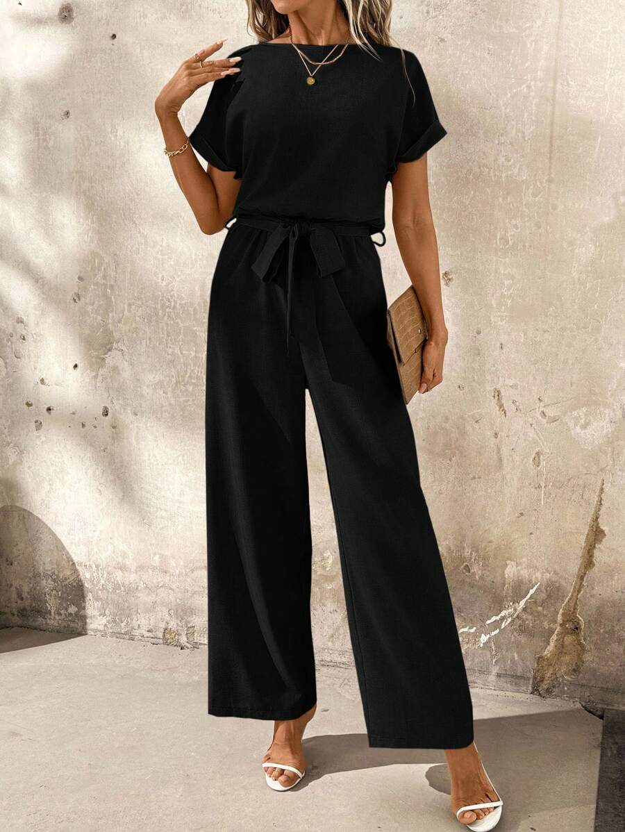 Macaquinho Elisa Férias Casual com Babados