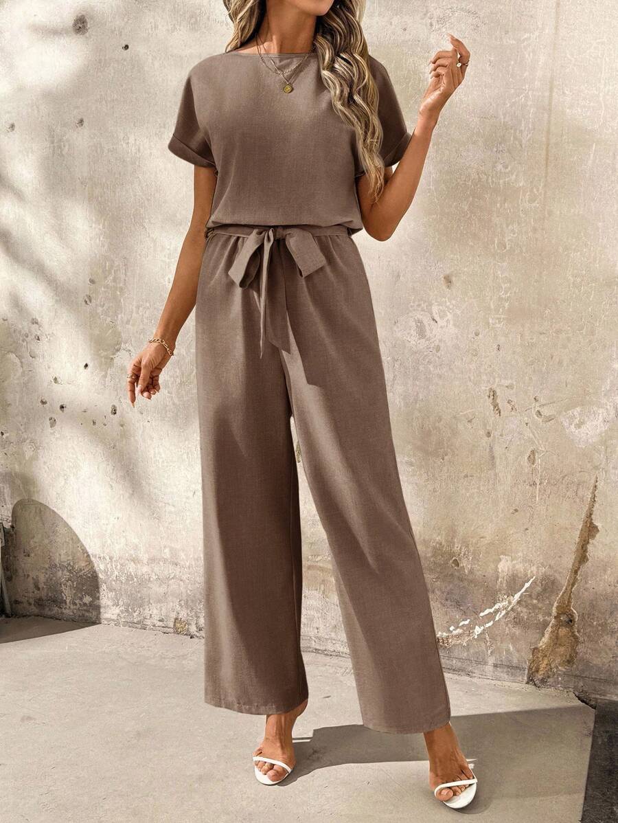 Macaquinho Elisa Férias Casual com Babados