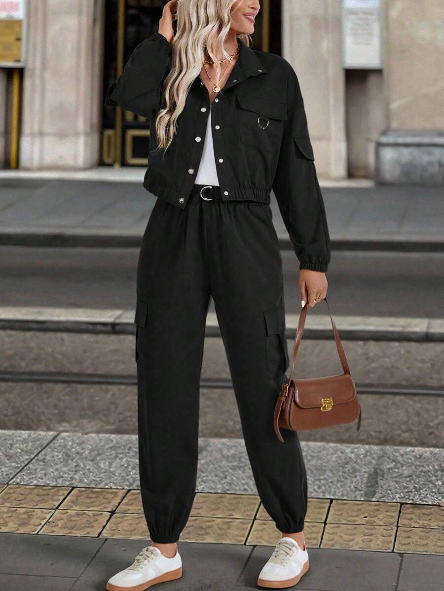 Conjunto Serena Manga Longa e Calça Solta