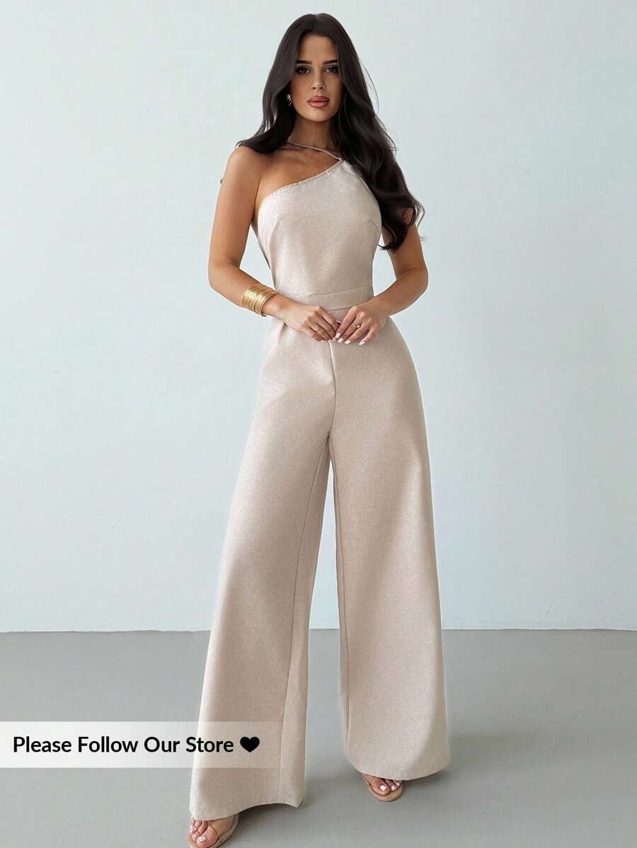 Macacão Firerie Perna Larga Plissado Elegante