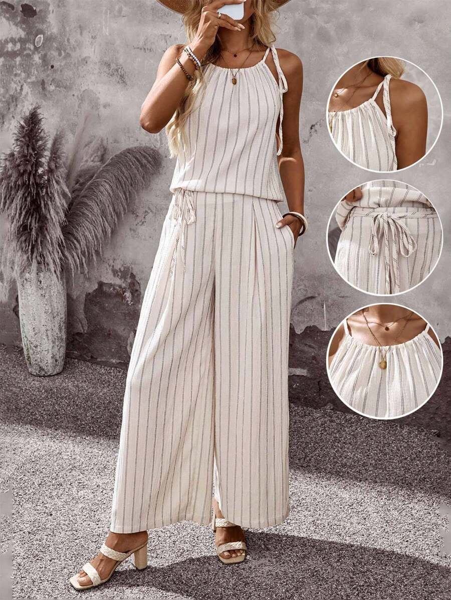 Conjunto Aurora Boho Listrado Verão