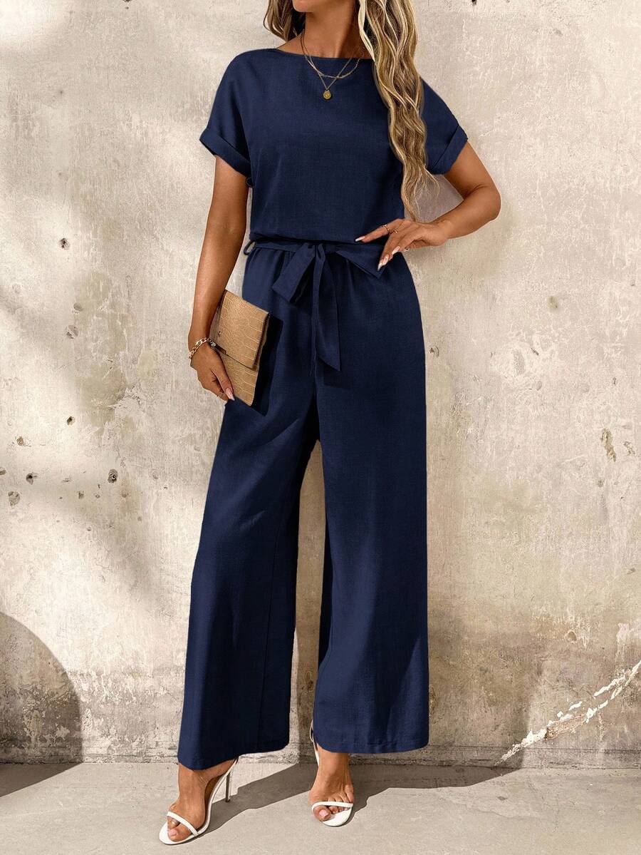 Macaquinho Elisa Férias Casual com Babados