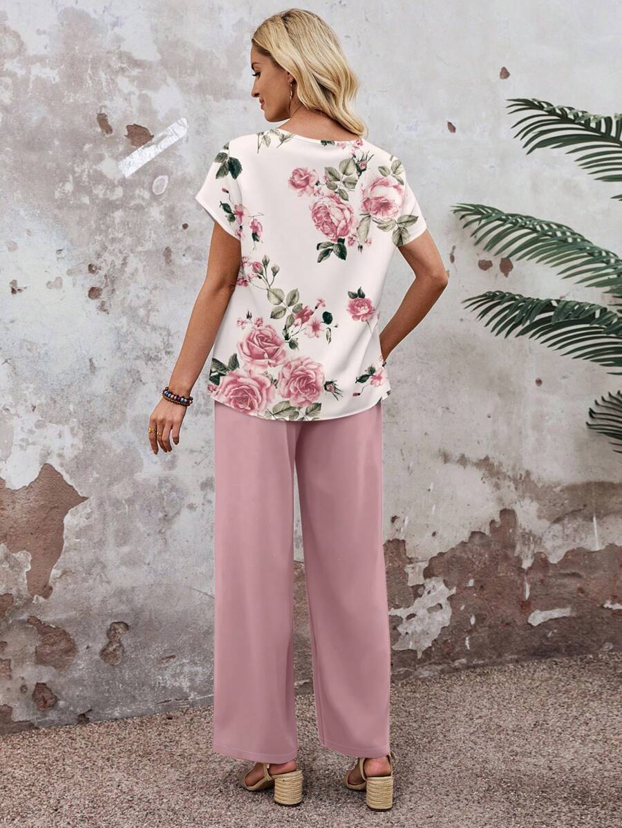 Conjunto Serena Casual Elegante Outono