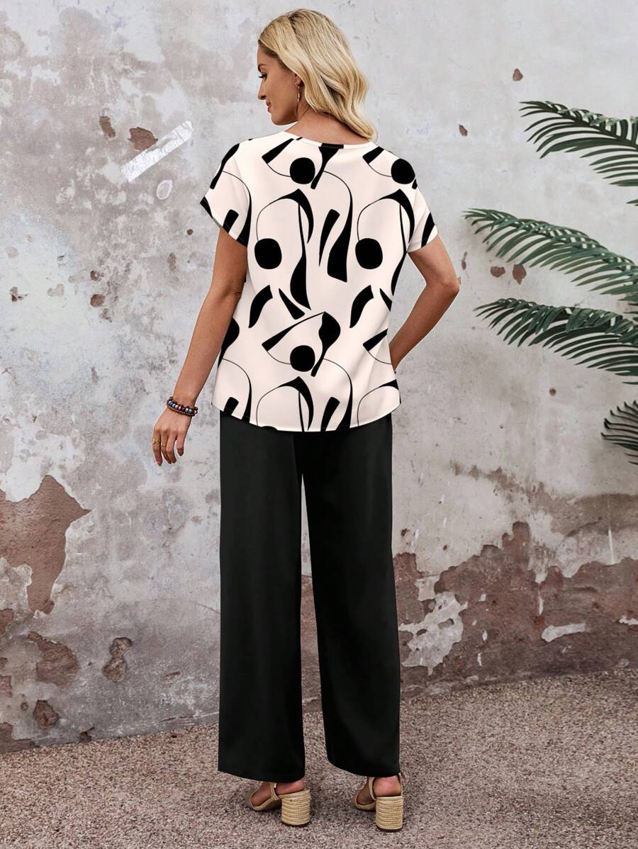 Conjunto Serena Casual Elegante Outono