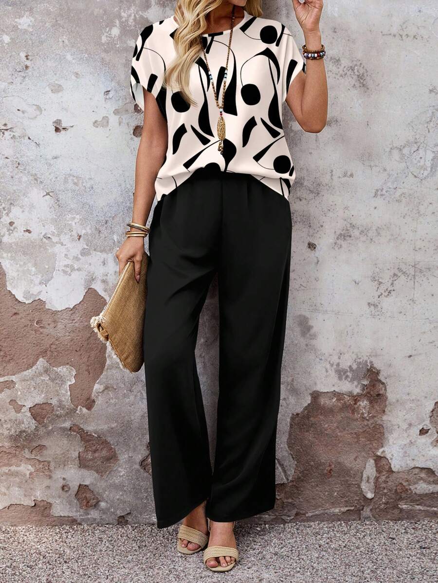 Conjunto Serena Casual Elegante Outono