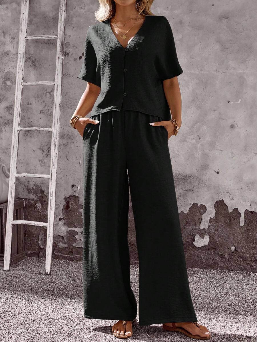 Conjunto Aurora Casual Verão Pantalona