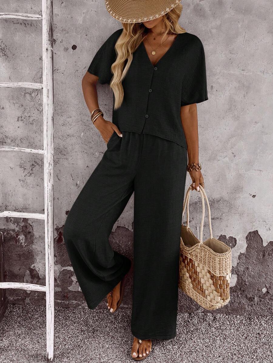 Conjunto Aurora Casual Verão Pantalona