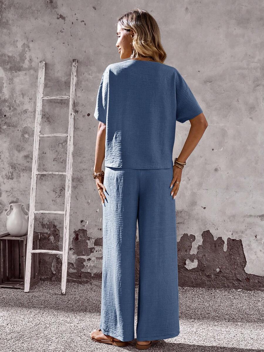 Conjunto Aurora Casual Verão Pantalona