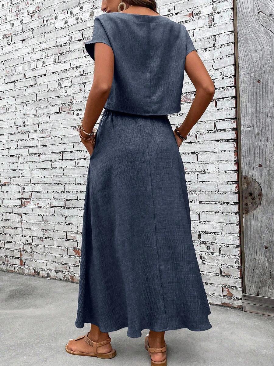 Conjunto Serena Top Curto e Saia Mini