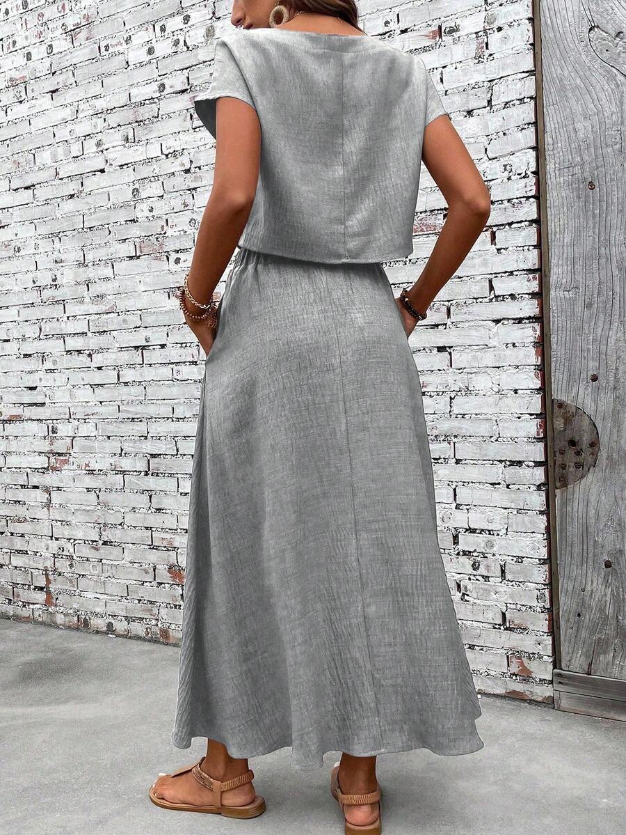 Conjunto Serena Top Curto e Saia Mini