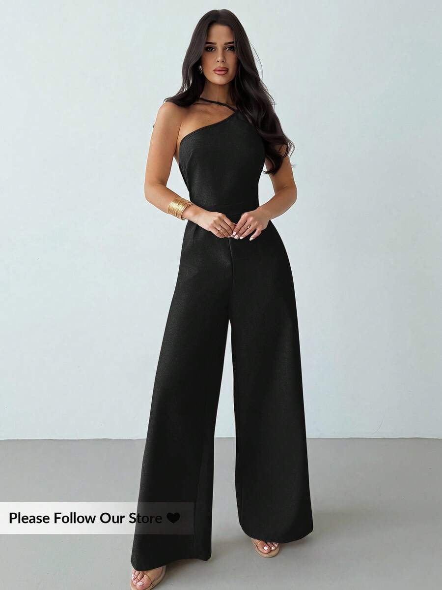 Macacão Firerie Perna Larga Plissado Elegante