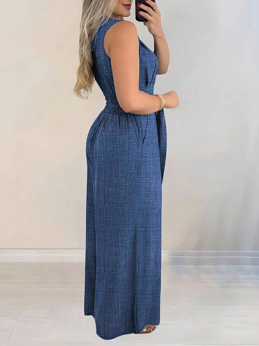 Macacão Silhoulove Casual Elegante Pernas Largas