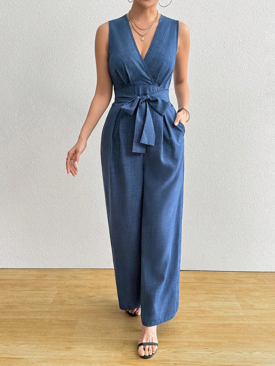 Macacão Silhoulove Casual Elegante Pernas Largas