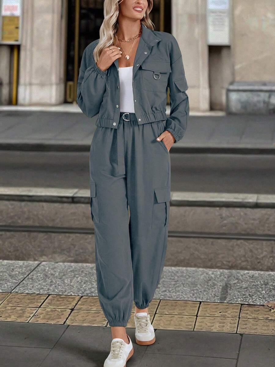 Conjunto Serena Manga Longa e Calça Solta