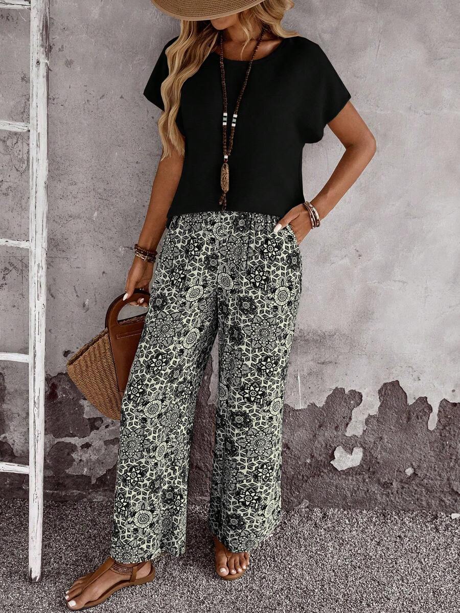 Conjunto Serena Casual Elegante Outono