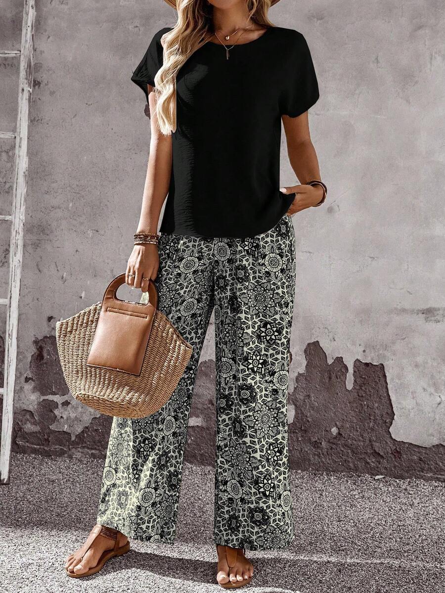 Conjunto Serena Casual Elegante Outono