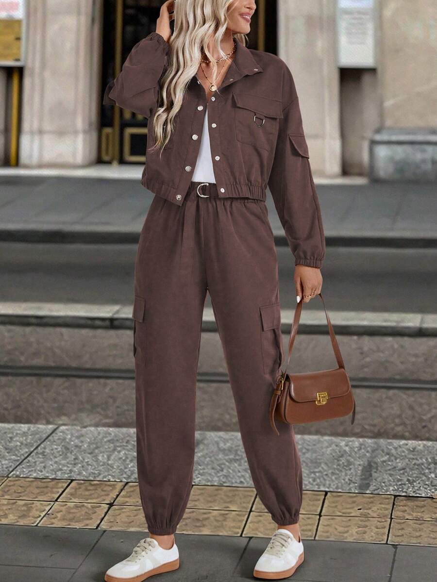 Conjunto Serena Manga Longa e Calça Solta