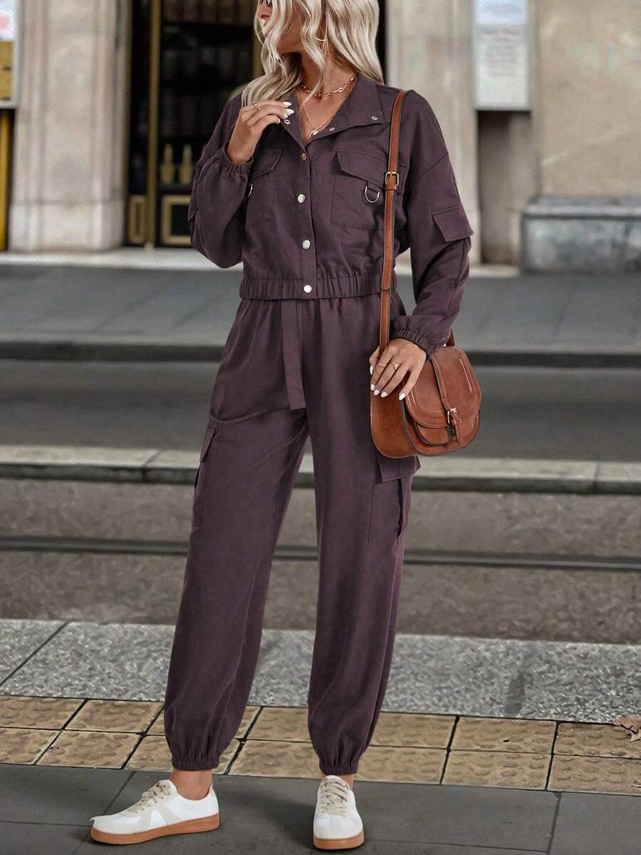 Conjunto Serena Manga Longa e Calça Solta