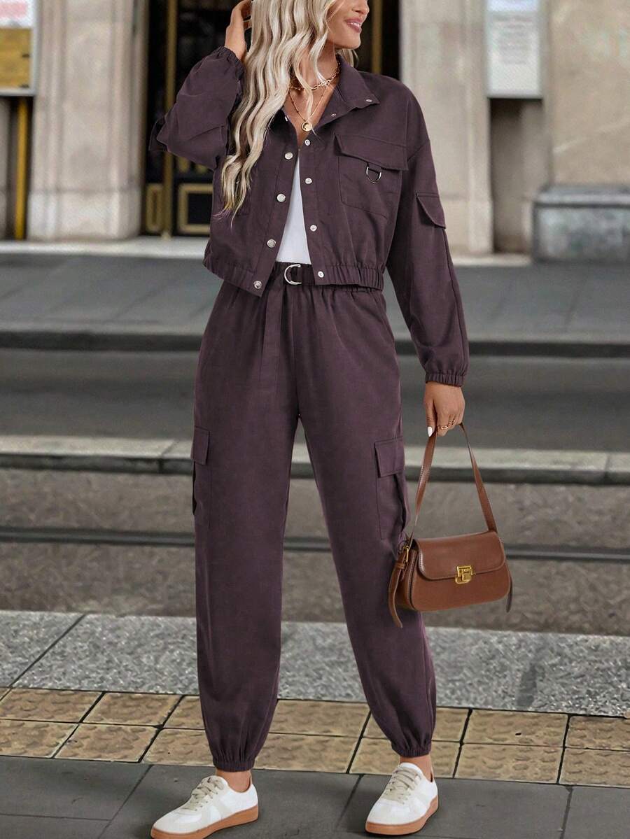 Conjunto Serena Manga Longa e Calça Solta