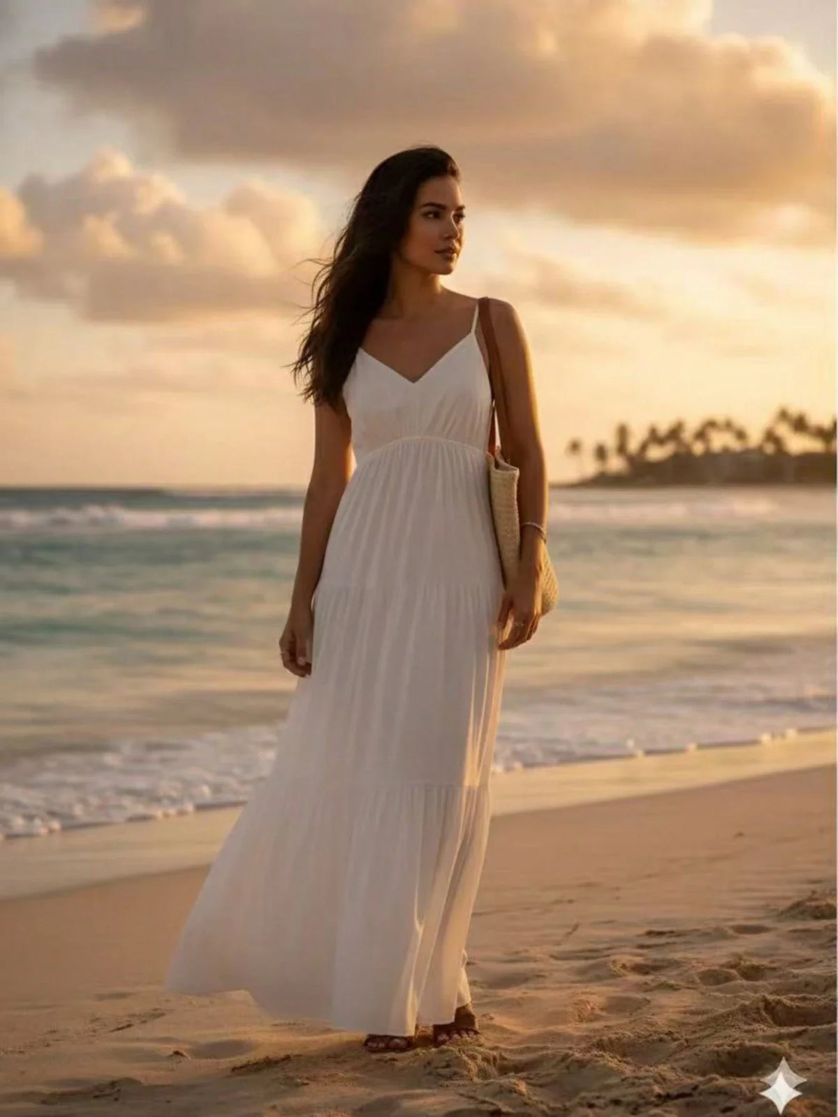 Vestido Longo Branco com Alças Finas – Frescor e Estilo do M ao GG