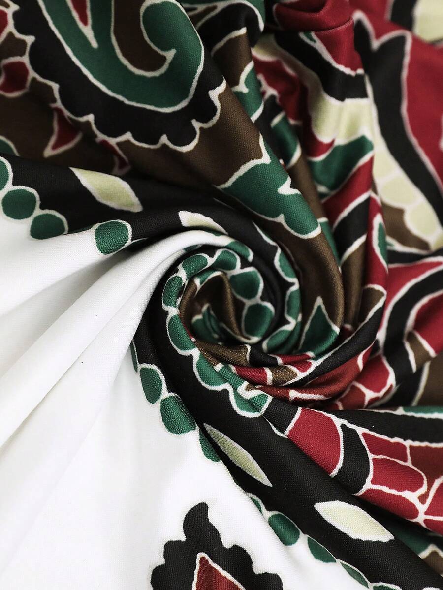 Vestido Maya Boho Longo Alça Fina Tropical