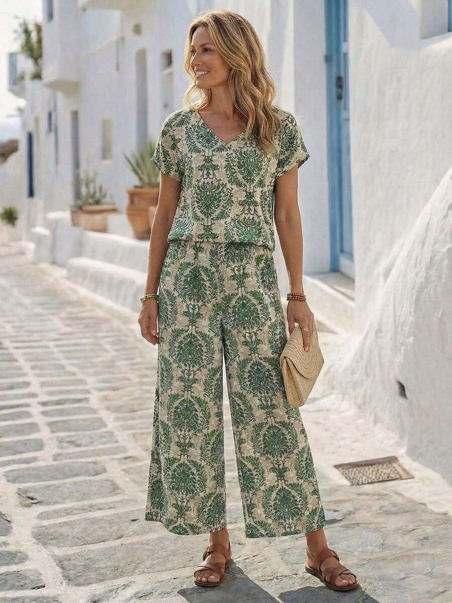 Conjunto Aurora Boho Vintage de Verão