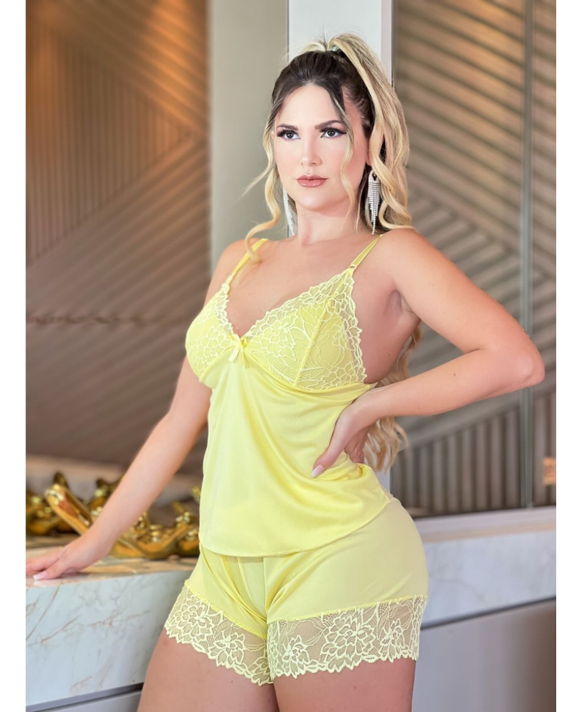 Baby Doll de Helanca com Renda – Nelima
